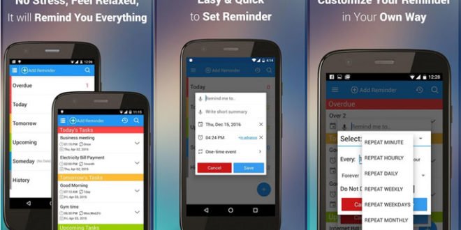 The 10 Best Reminder App For Android Devices 2017